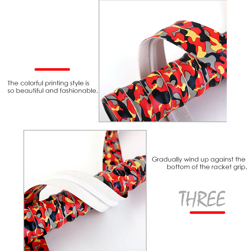 Τζελ χειρός για ρακέτα μπάντμιντον Καμουφλάζ ιμάντες ιδρώτα για ρακέτες τένις Ιδρώδεις αντιολισθητικές λαβές για ρακέτες μπάντμιντον