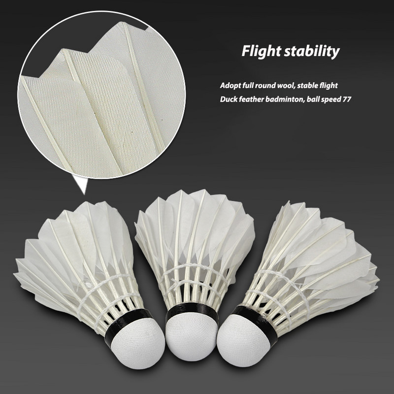 Badminton shuttlecocks πάπια μπάντμιντον Club-Level ερασιτεχνική μπάλα 3 τεμαχίων/σωλήνα δίχτυ μπάντμιντον με stand ball