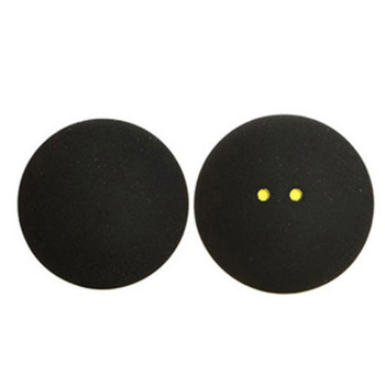 1 τεμ. μπάλα σκουός με δύο κίτρινες κουκκίδες Αθλητικές μπάλες από καουτσούκ χαμηλής ταχύτητας Επαγγελματικός διαγωνισμός προπόνησης Squash Ball Player Training tool