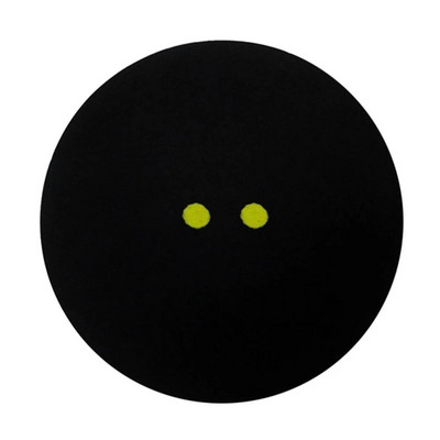 1 vnt Skvošo kamuoliukas su dviem geltonais taškais mažo greičio sportiniai guminiai kamuoliukai profesionalių treniruočių varžybos Skvošo kamuoliuko žaidėjo treniruočių įrankis