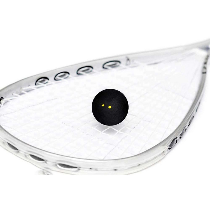 1 vnt Skvošo kamuoliukas su dviem geltonais taškais mažo greičio sportiniai guminiai kamuoliukai profesionalių treniruočių varžybos Skvošo kamuoliuko žaidėjo treniruočių įrankis