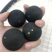 2 бр. 37 мм топка за скуош от естествен каучук Тренировъчни консумативи за състезания за професионални играчи Тренировъчни 4 см топки за първична тренировка