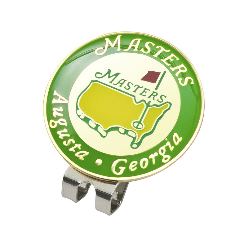 Nuimamas golfo kamuoliukų žymeklis JAV žemėlapis Balta gėlė ir vynuogė su magnetiniais skrybėlių dangtelio spaustukais Dovana golfo žaidėjui berniukams mergaičių lydinio žymeklis