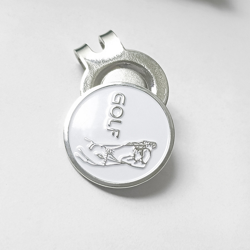 Golfo kamuoliukų žymeklis su magnetiniu skrybėlės segtuku Humanoidinis raštas Juokingas Puikios Golfo Dovanos Golfo Priedai Vyrams Moterys Golfo žaidėjai Unikalus