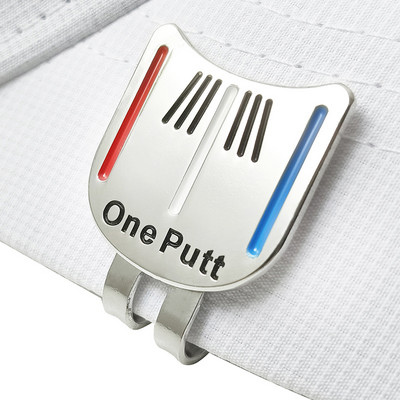 1 бр. One Putt Marker за топка за голф с магнитна щипка за шапка Инструмент за насочване за поставяне на подравняване Нова маркировка за топка на едро за всички голфъри