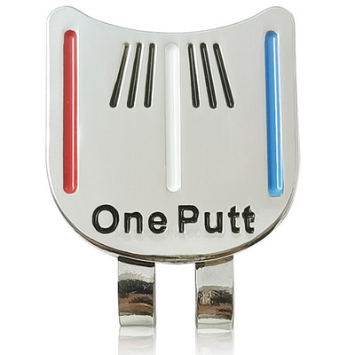 1 gab One Putt golfa bumbiņu marķieris ar magnētisku cepures klipsi Likšanas izlīdzināšanai mērķēšanas rīks Jauna bumbas zīme vairumtirdzniecība visiem golfa spēlētājiem