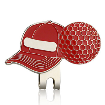 Подвижен маркер за топка за голф - Ръкавица за шапка и чанта за топка Маркер за голф с магнитна щипка за шапка Подарък - Подаръци за любители на голфа и приятели