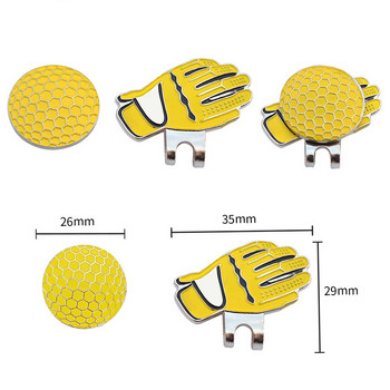 Подвижен маркер за топка за голф - Ръкавица за шапка и чанта за топка Маркер за голф с магнитна щипка за шапка Подарък - Подаръци за любители на голфа и приятели