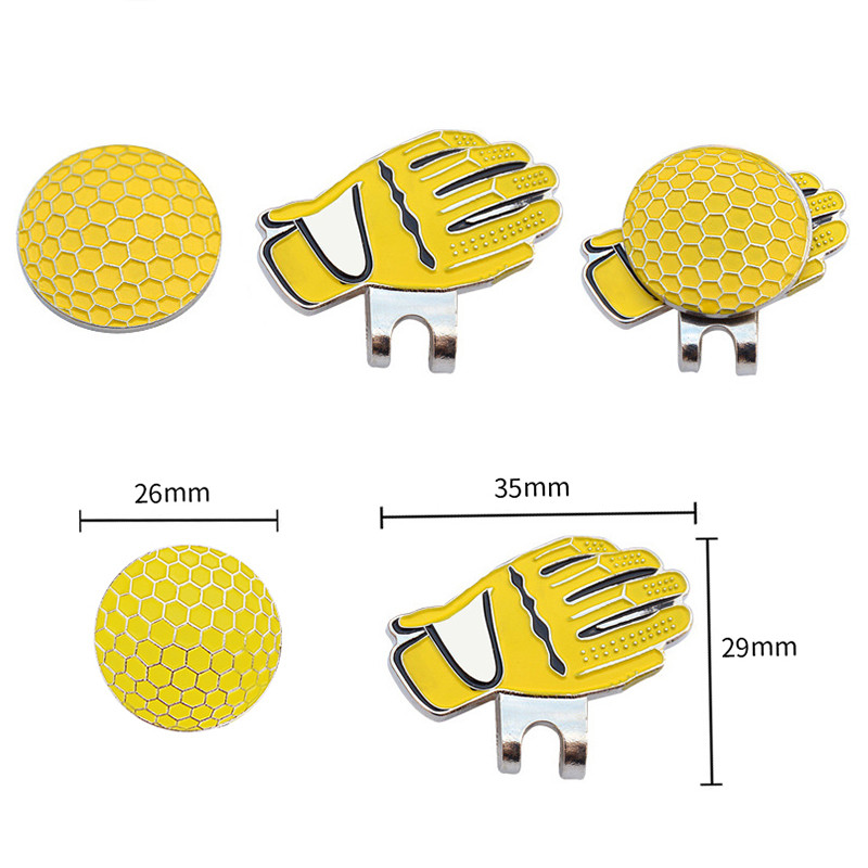 Nuimamas golfo kamuoliukų žymeklis – skrybėlės pirštinės ir kamuoliukų krepšio golfo žymeklis su magnetiniu skrybėlės segtuku Dovana – dovanos golfo mėgėjams ir draugui