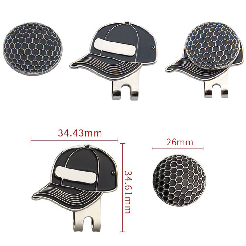 Nuimamas golfo kamuoliukų žymeklis – skrybėlės pirštinės ir kamuoliukų krepšio golfo žymeklis su magnetiniu skrybėlės segtuku Dovana – dovanos golfo mėgėjams ir draugui