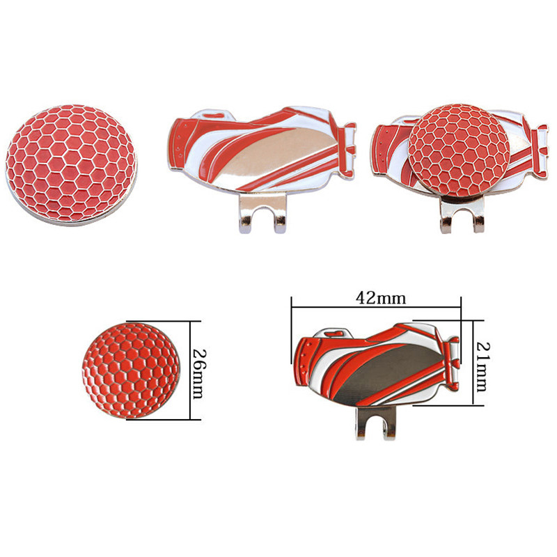 Nuimamas golfo kamuoliukų žymeklis – skrybėlės pirštinės ir kamuoliukų krepšio golfo žymeklis su magnetiniu skrybėlės segtuku Dovana – dovanos golfo mėgėjams ir draugui