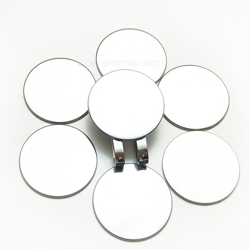 1db üres jelölő mágneses golf sapka kapcsokkal golflabda jelölő férfi női golfozó Ajándék Tartozékok golfhoz kesztyűk sapkák táskák