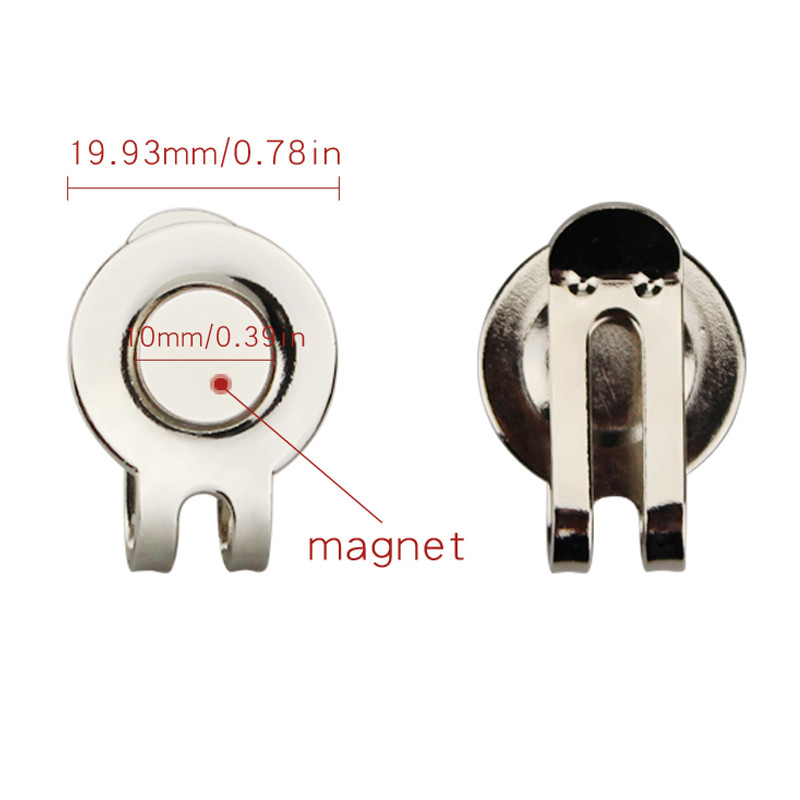 Keturių lapelių golfo kamuoliukų žymeklis su golfo kepurės segtuku Didmeninė prekyba golfo aksesuarais golfo žaidėjui dovanų lydinys Laimingas dobilų žymeklis