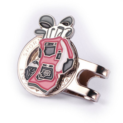 Új érkezésű golfjelölő golf sapka klipsszel, mágneses ötvözetből készült golfjel golflabda sportokhoz