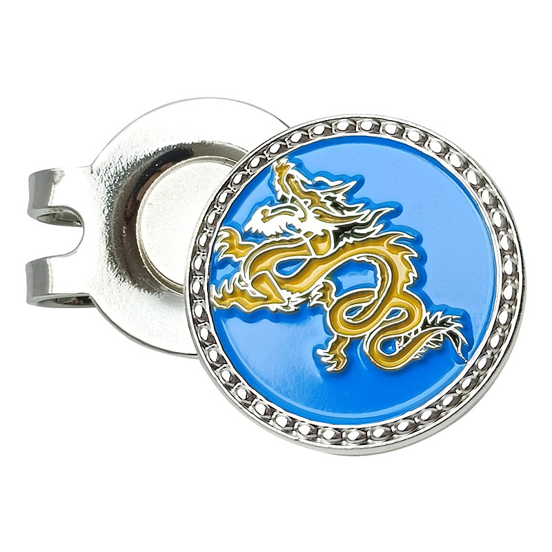 1 tk Uus golfipalli marker sulamist märk Sinine kollane ümmargune magnetiga korgiklambrid meestele naistele armsad golfitarvikud adis freeship