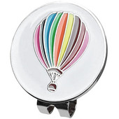 1db kivehető hőlégballonos mintás golfjelző mágneses sapkakapcsos férfi női golfozóknak, ajándék golfsapka kapcsok kiegészítők