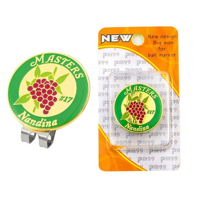 1 tk golfimütsi klamber magnetiline golfimütsi klambrid magnetmärgiga golfipalli asend eemaldatav metallist golfimarker