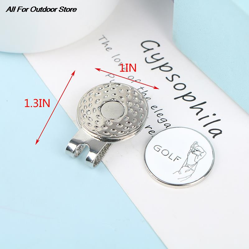 Golfo kamuoliuko žymeklio segtukas su magnetiniu kamuoliuko žyme One Putt golfo dėjimo lygiavimas Nukreipimo dangtelio spaustukai Drop Ship treniruočių pagalbinės priemonės priedai