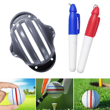 Εργαλείο σήμανσης γραμμής μπάλας του γκολφ, Εξάσκηση μαρκαρίσματος μπάλας ευθυγράμμισης Βοηθήματα εκπαίδευσης Μαρκαδόρος μπάλας του γκολφ