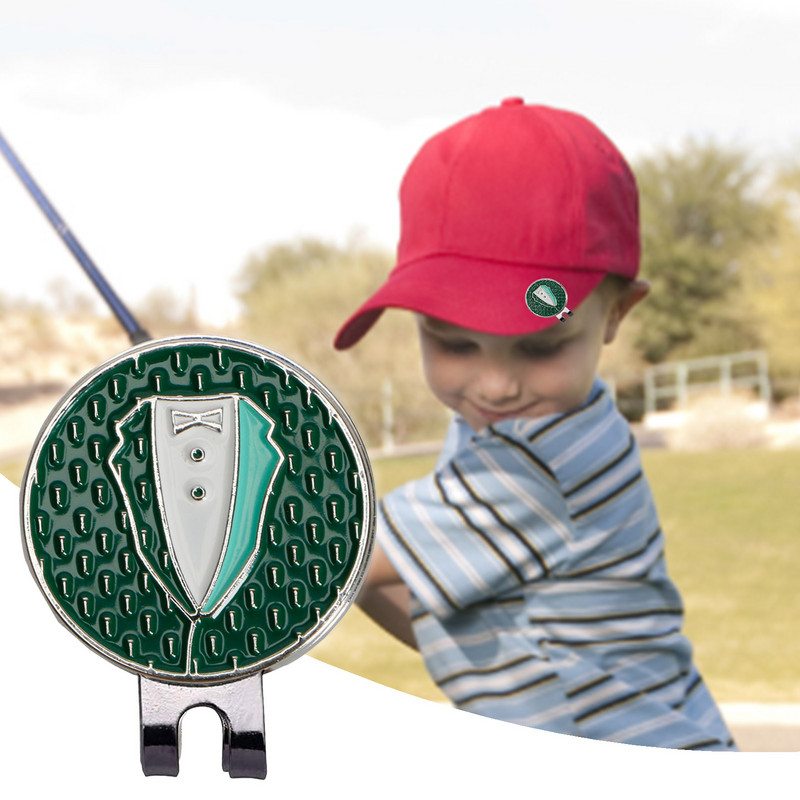 Golflabda jelzők férfi női golfozók golflabda jelölő mágnessel napvédő sapkával golyójelzők ötvözet golfeszköz kültéri használatra