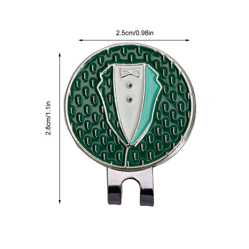 Golflabda jelzők férfi női golfozók golflabda jelölő mágnessel napvédő sapkával golyójelzők ötvözet golfeszköz kültéri használatra