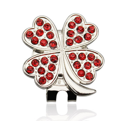 Golflabda jelölő + golfsapka kapocs mágneses banán eper Lucky Leaf hordozható ötvözet tartós ajándék golfozó golftartozékok