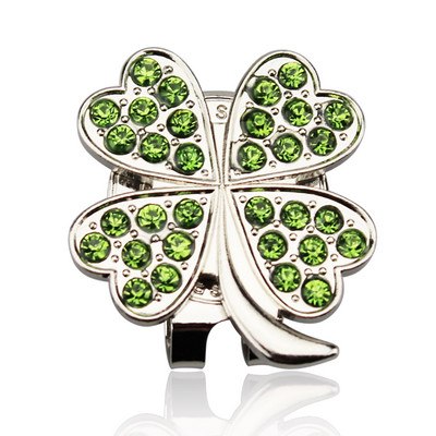 Golflabda jelölő + golfsapka kapocs mágneses banán eper Lucky Leaf hordozható ötvözet tartós ajándék golfozó golftartozékok