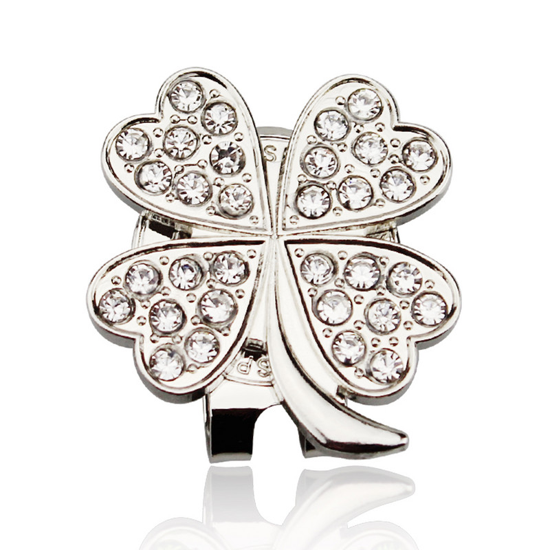 Golflabda jelölő + golfsapka kapocs mágneses banán eper Lucky Leaf hordozható ötvözet tartós ajándék golfozó golftartozékok