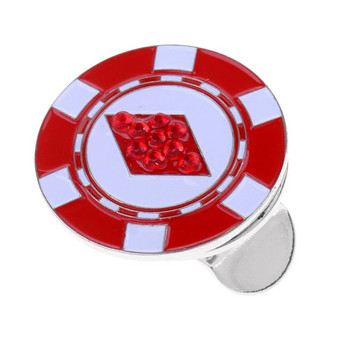 Κλιπ μαρκαδόρου με στιβαρό μοτίβο καρδιάς Μαγνητικό κλιπ μαρκαδόρου για μπάλα του γκολφ στο καπάκι του γκολφ Δώρο Κόκκινο