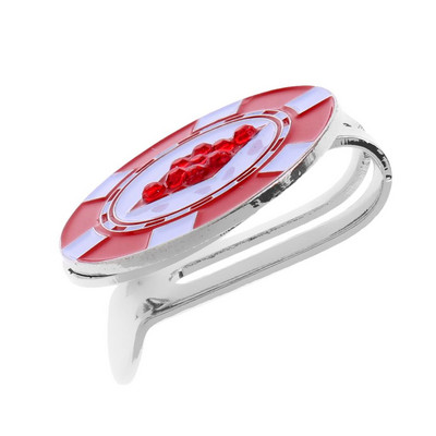 Erős szívmintás mágneses golflabda marker klip a golfsapka napellenzőn, ajándék piros