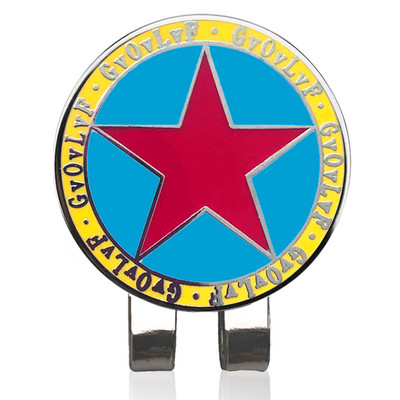 GvOvLvF Golfipalli marker Magnetkorgiga klambriga punane tsingisulamist viieharuline tähemärk kingitus golfimängijatele lastele 1 tk uus kvaliteetne