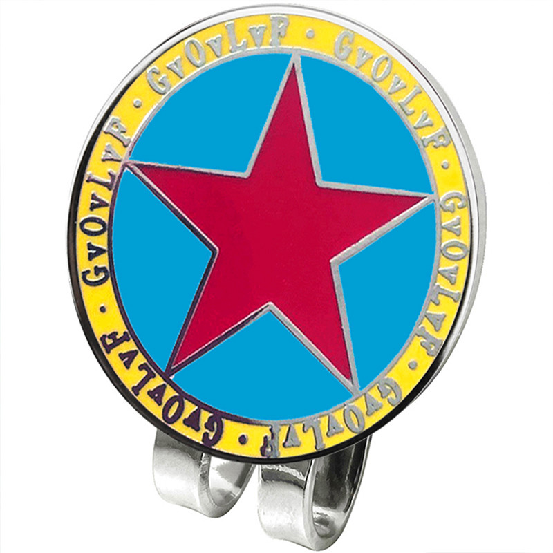 GvOvLvF Golfipalli marker Magnetkorgiga klambriga punane tsingisulamist viieharuline tähemärk kingitus golfimängijatele lastele 1 tk uus kvaliteetne