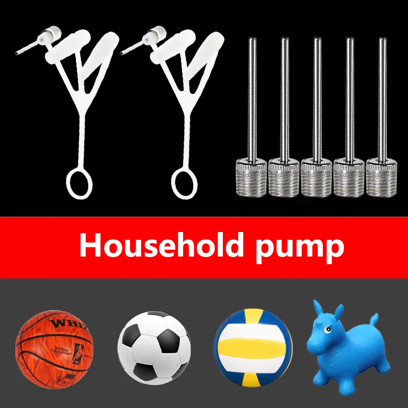 Korvpall Rehvipump Jalgpall Võrkpall Inflatsiooninõel Õhupall Kaasaskantav pallinõel Erinevad mänguasjad Pallide Ujumisrõnga laadija