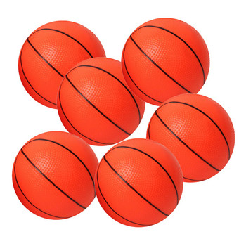 6 бр. 12 см баскетболна топка без помпа Малки мини детски надуваеми баскетболни топки Удобни забавни спортове на закрито Игри за родители и деца Играчки