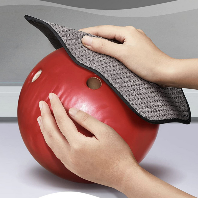 Mikrokiust keeglipoleerimislapp plekkide eemaldamiseks Must Bowling pallimatt libisemiskindel kaasaskantavad kerged pehmed sporditarvikud