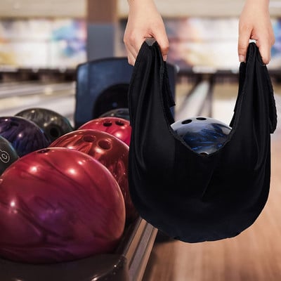 Elastingumo boulingo kamuoliuko sūpykla „trys viename“ boulingo kamuoliuko valymo maišelis Poliravimo priemonės valiklis valo plaunamą nešiojimo krepšio priedą