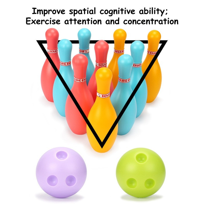 1 rinkinys 12 vnt boulingo žaislai Juokingi lavinantys patvarūs boulingo kaiščiai Boulingo žaislai vaikams