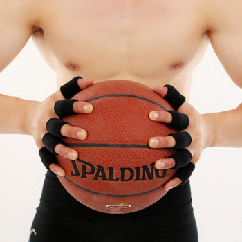 10 бр. Еластични спортни ръкави за пръсти Поддръжка на артрит Защита за пръсти Защита на пръстите на открито Баскетбол Волейбол