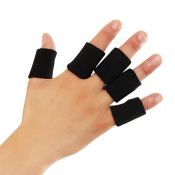 10 бр. Еластични спортни ръкави за пръсти Поддръжка на артрит Защита за пръсти Защита на пръстите на открито Баскетбол Волейбол