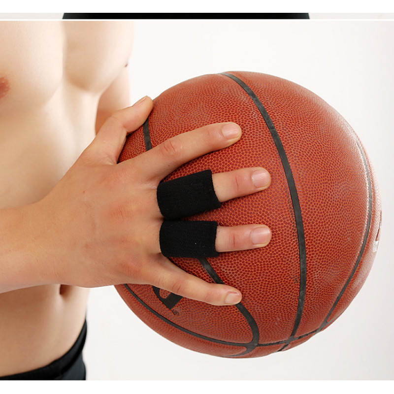 10 vnt. Tamprios sportinės pirštų rankovės artrito atramos pirštų apsauga lauko krepšinio tinklinio pirštų apsauga
