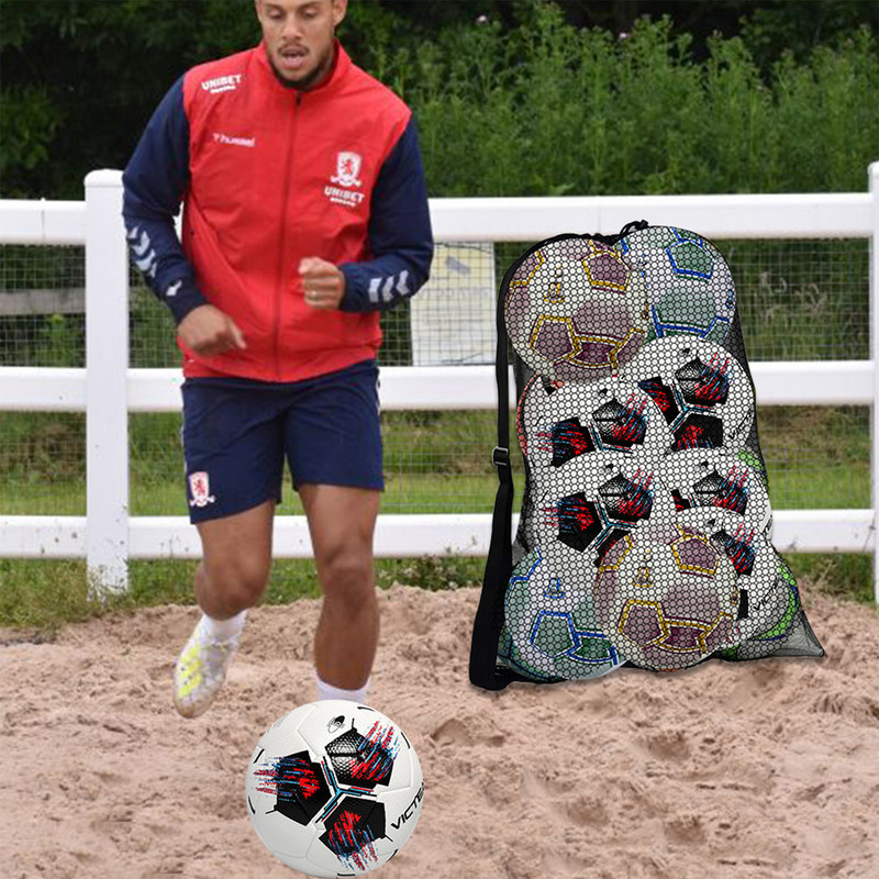 Vízálló futball hordtáska labda röplabda zsák Extra nagy kültéri kosárlabda hálós húzózsinór háló sport