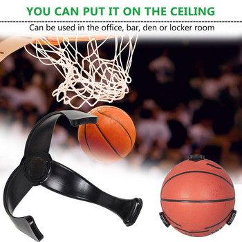 Държач за топка с три нокътя Дисплей за монтиране на стена с нокът за ръгби футбол футбол баскетбол съхранение на спортни топки 2022 г. баскетболен кош