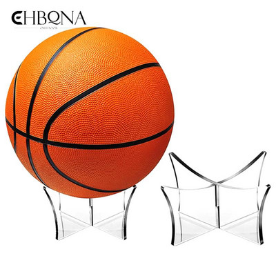 1pc Transparent Acrylic Ball Stand Display Holder Football Volleyball Rugby Ball Bracket Soccer Basketball Rack Support Base