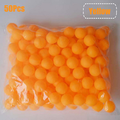 50 vnt / pakuotė 40 mm matinis stalo teniso kamuoliukas, nešiojamasis baltai oranžinis rūdims atsparus stalo teniso kamuoliukas ABS treniruočių kamuoliai
