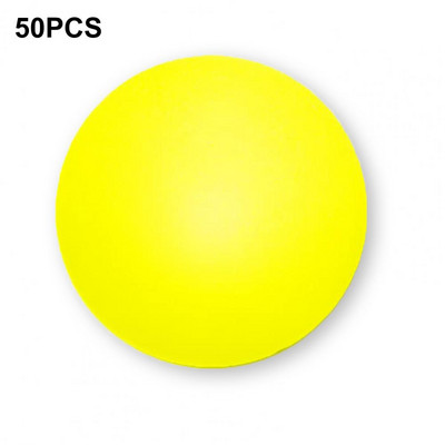 50 db/csomag 40 mm-es matt ping-pong labda hordozható fehér narancssárga rozsdaálló asztalitenisz labda ABS edzőlabdák