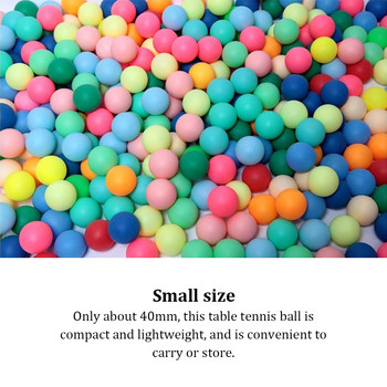 Πακέτο 150 Πολλαπλών χρωμάτων Μπάλα επιτραπέζιας αντισφαίρισης DIY Χειροτεχνία Χειροτεχνίας 40mm Μπάλες Ποικιλία Αθλητικά Ανταλλακτικά