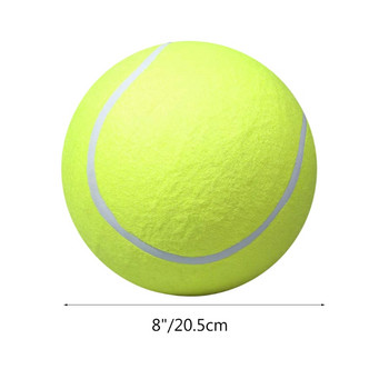 20,5 εκ. Παιχνίδι για σκύλους κατοικίδιων ζώων Μπάλα τένις Παιχνίδια εκπαίδευσης κατοικίδιων φουσκωτών μεγάλων διαστάσεων Γιγαντιαίες λαστιχένιες μπάλες τένις για διασκέδαση για μεγάλα κατοικίδια κουτάβια