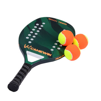 3 PCS Еластични гумени топки за плажен тенис Оранжево Жълто Спортно обучение Състезание Тенис топка