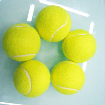 1 τεμ. Μπάλες τένις 65 χιλιοστών Εκπαίδευση εξάσκησης υψηλής αναπήδησης σε εξωτερικούς χώρους Ελαστικότητα ανθεκτικό τένις για σκύλους Bite Chase and Chomp Dog Ball