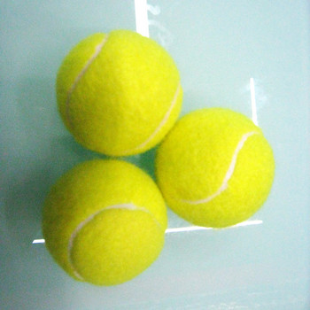 1 τεμ. Μπάλες τένις 65 χιλιοστών Εκπαίδευση εξάσκησης υψηλής αναπήδησης σε εξωτερικούς χώρους Ελαστικότητα ανθεκτικό τένις για σκύλους Bite Chase and Chomp Dog Ball